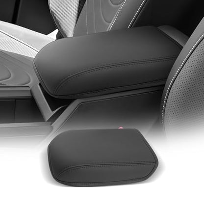 for 2025 2026 Volkswagen Tiguan Center Console Cover Armrest Box Cover for Tiguan (Tiguan Thin Black Leather)