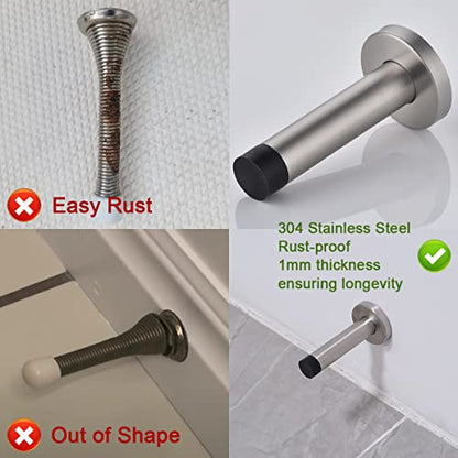 Door Stopper Gold (4 Pack / Gold & Black Tip)