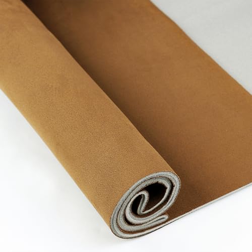 Suede Headliner Fabric with Foam Backing (Tan / 96"L×60"W)
