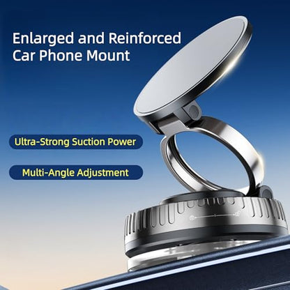 Magnetic Car Phone Mount for MagSafe (C. J36-White Base)