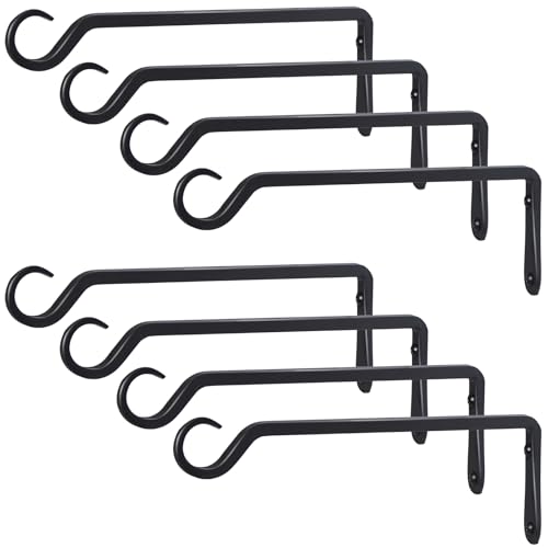 12" Plant Hangers 8 (Black / 12in-8-Black)