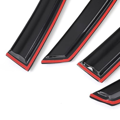 Outside Mount Window Visors Rain Guards for Honda Civic 4Dr Sedan 2016 (2016-2021)