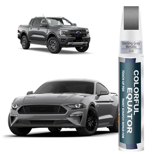 UJ Sterling Gray Metallic Touch Up Paint for Ford (Sterling Gray Metallic(UJ) for Edge/Escape/Expedition/Explorer/Fiesta/Flex/Focus/Fusion/Taurus/Transit/Transit Cargo/Transit Wagon/Truck)