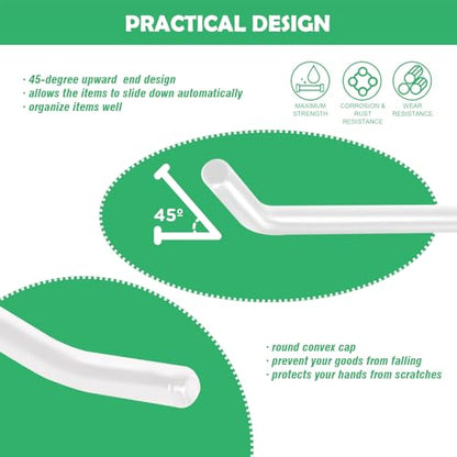 Yuahar Slatwall Hooks 20Pcs 4 (White)