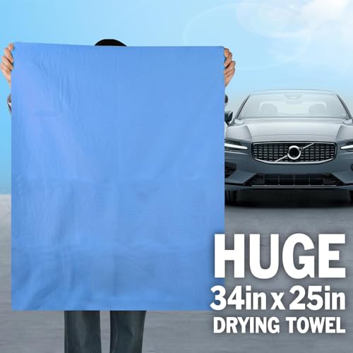 3 Pack Premium XL Shammy Cloth for Car Drying (3 Pack)