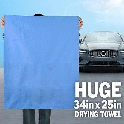 3 Pack Premium XL Shammy Cloth for Car Drying (3 Pack)