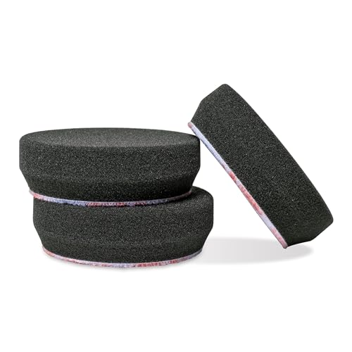 3" Black Foam Finishing Pads for Car Polishing and Detailing (3" Pads (Set of 3) / 3" (Set of 3))