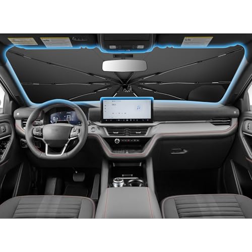 for 2026 2027 Ford Explorer Car Windshield Sun Shade Umbrella (2020-2027 Explorer)