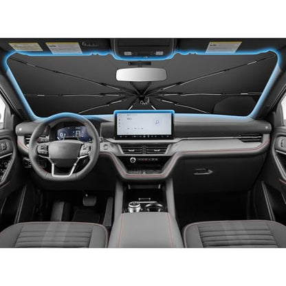 for 2026 2027 Ford Explorer Car Windshield Sun Shade Umbrella (2020-2027 Explorer)