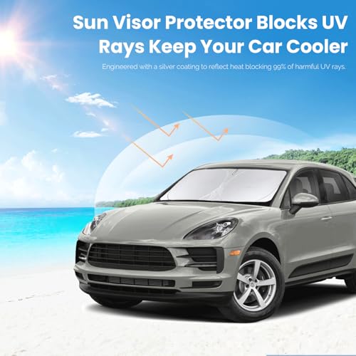 Custom Fit Macan Windshield Sunshade for 2026 2025 (Fit Macan 2014-2026)