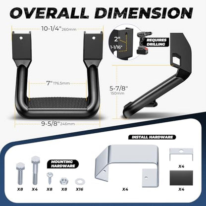 Universal Side Step for Pickups & Trucks (Black)