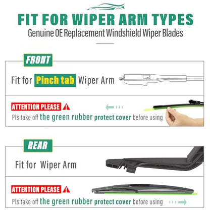 Windshield Wiper Blades Replacement for Chevy Sonic 2012 (26" 15" 11")
