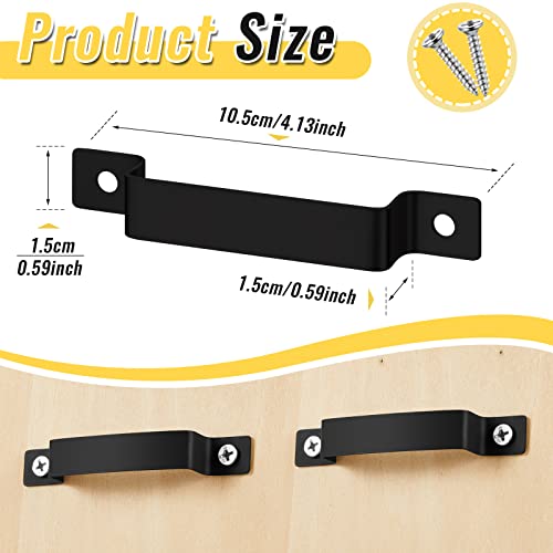 12 Pcs Tape Measure Clip Tape Measure Holder with Screws (Black)