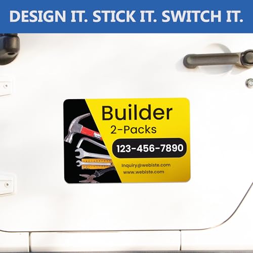 Custom Car Magnet Signs for Advertising and Promotion (16"x22" Builder)