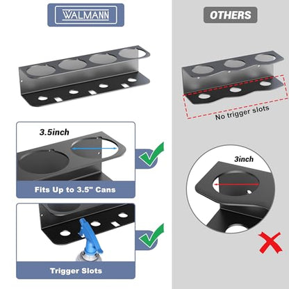 Spray Bottle Holder Wall Mount (Holds 8 Cans)