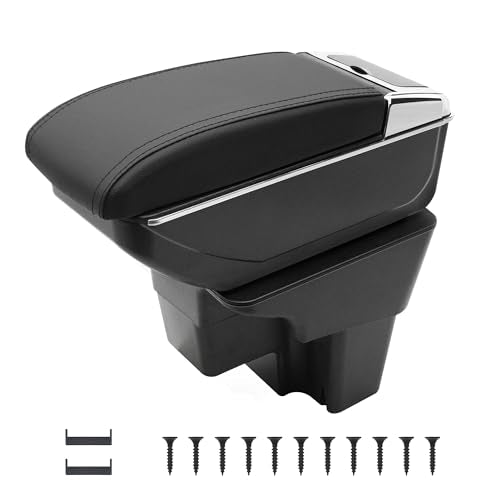 for KIA Stonic Rio 3 2018 (NO USB Ports / Black Thread)