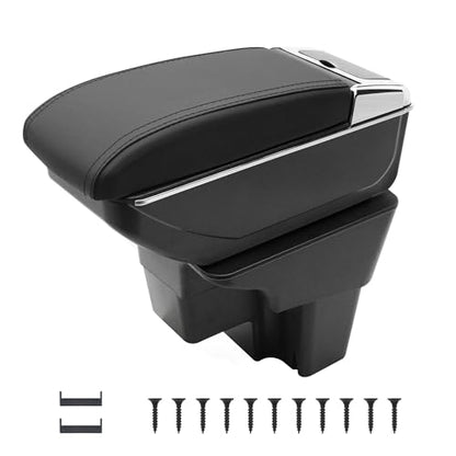 for KIA Stonic Rio 3 2018 (NO USB Ports / Black Thread)