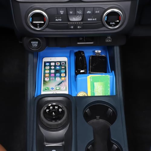 Center Console Shifter Storage Tray for Ford Maverick 2022 (Blue)