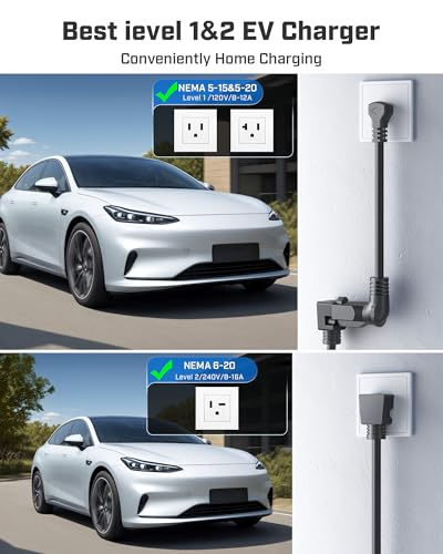 2026 Upgraded Level 1&2 EV Charger for ALL J1772 EV (For ALL J1772 EVs)
