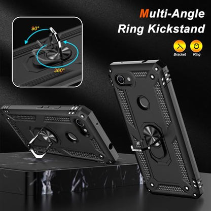 for Google Pixel 3A XL Case with Screen Protector (Black / Google Pixel 3A XL)