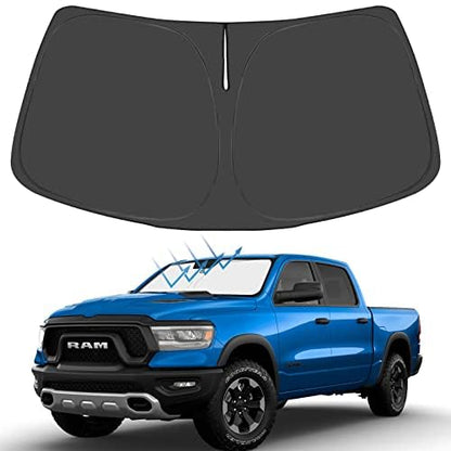 Custom Fit Car Windshield Sun Shade for 2019 (2019-2025 RAM 1500)