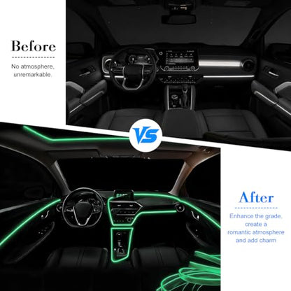 EL Wire Car LED Strip Lights (Green / 16.5FT)