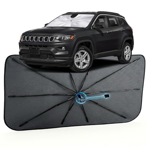 Car Windshield Sun Shade Umbrella for Jeep Compass 2017 (For Jeep Compass 2017-2026)