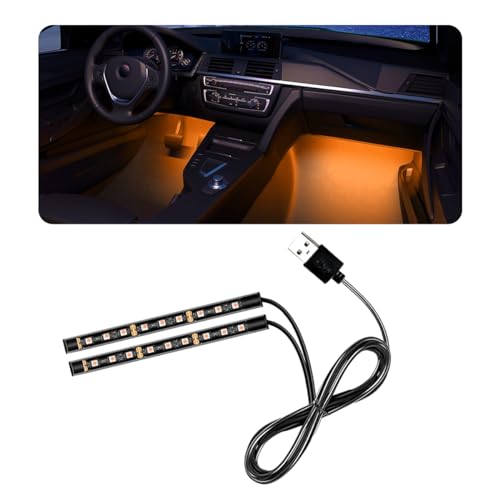 Car LED Strip Light (USB / Orange)