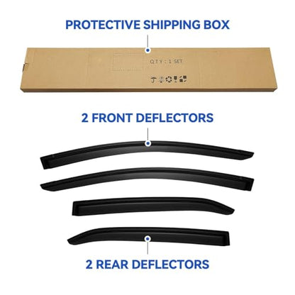 Window Visors Rain Guards for Toyota Corolla 2014 (2014-2019 Toyota Corolla)