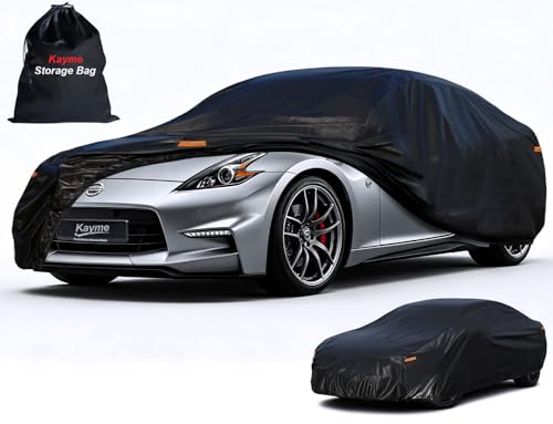 7 Layers Waterproof Car Cover for Nissan 350Z (PE-Black / Custom Fit Nissan 350Z/370Z)
