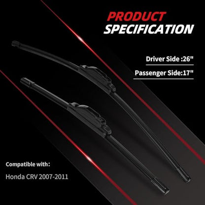 26"+17" Windshield Wiper Blade All (26"+17" Rogue Pathfinder)