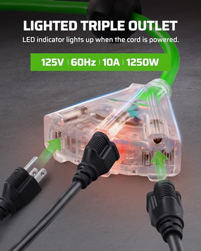75FT Extension Cord Reel (Green)