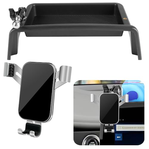 Car Phone Holder Center Console Organizer Tray for Chevrolet Chevy Blazer 2023 2024 2025 2026 [Not Fit Blazer EV] Auto Interior Accessories Cell Phones Mount Dashboard Screen Mobile CellPhone Stand