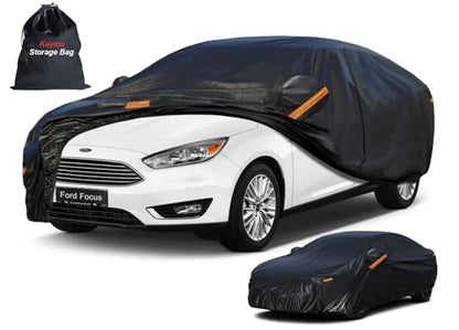 7 Layers Waterproof Sedan Car Cover for Ford Focus 1999 (PE-Black / Custom Fit Ford Focus)