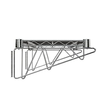 14" x 24" Chrome Wire Wall Mount Shelf (Chrome / 14" x 24")