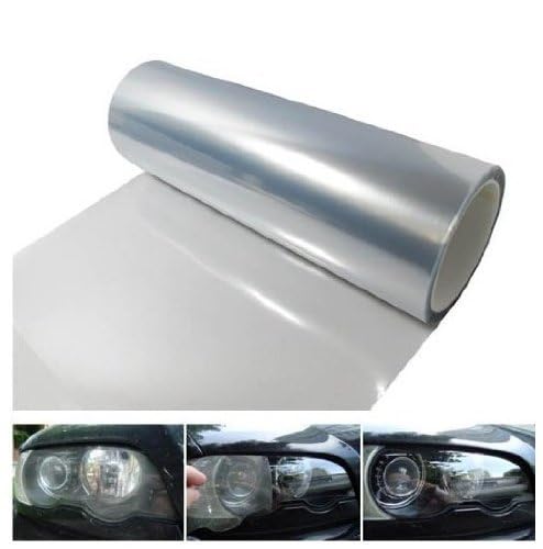 12 by 48 Inches Self Adhesive Headlight (12 X 48 / Clear)