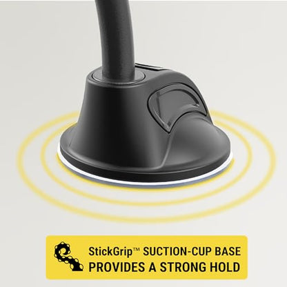 MXWDL Magnetic Cell Phone Holders for Your Car Dash (Extra Strength - Flex Window / Dash / 2 Pack)