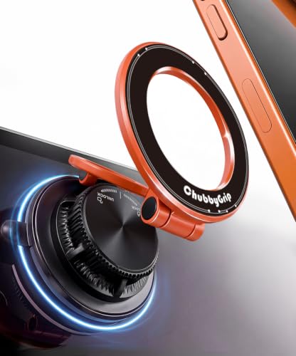 ChubbyGrip AirVac Magnetic 360° Adjustable Car Phone Holder with Gel Base (B-Gel Base / 1 Pack)
