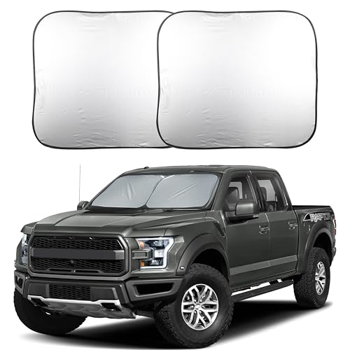 2 Piece Foldable Truck Window Sun Shade (Large)