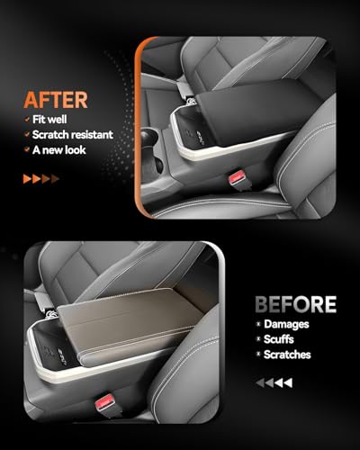 for 2025 2026 2027 GMC Terrain Center Console Cover Armrest Box Cover Terrain (GMC Terrain 2025+ Thin Black leather)