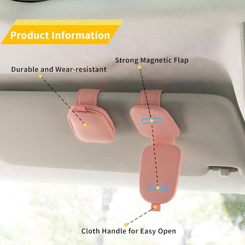 Sunglass Holder for Car (PINK)