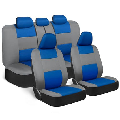 PolyPro Car Seat Covers Full Set in Blue & Gray (Blue & Gray)