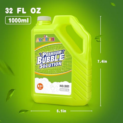 Bubble Solution Refills 32OZ (Green-32 Ounce)