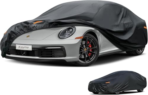 Coupe Car Cover Waterproof All Weather (PE-Black / 1 C3 Fit Coupe/Cabrio-Length (179" To 185"))