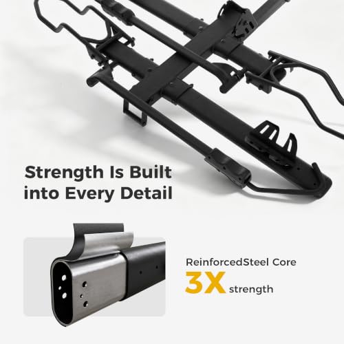 Ebike Rack with Ramp for Tow Hitch (2 E-bike Rack with Ramp)