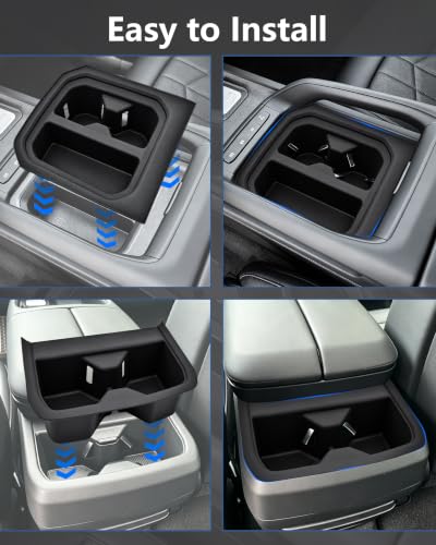 Front & Rear Cup Holder Insert for 2027 Kia Telluride LX (For 2027 Kia Telluride)