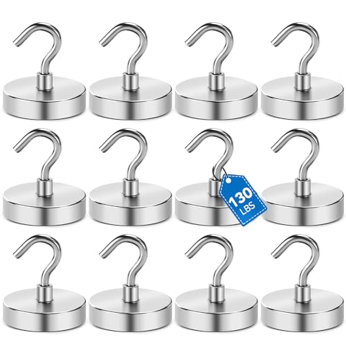 Magnetic Hooks for Cruise Cabins (Silver / 1.26in)