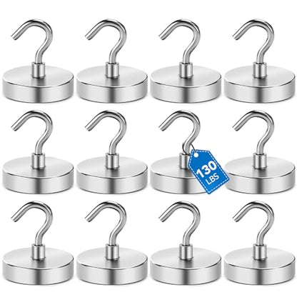 Magnetic Hooks for Cruise Cabins (Silver / 1.26in)