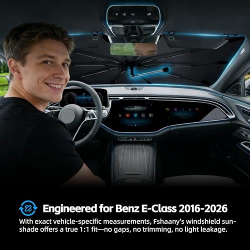 Windshield Sun Shade Umbrella for Benz E (For Benz E-Class 2016-2026)