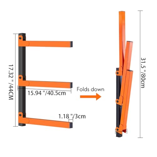 Heavy Duty Lumber Storage Rack Wall Mount (3 LEVEL)
